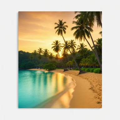 Beautiful Singapore beach sunset